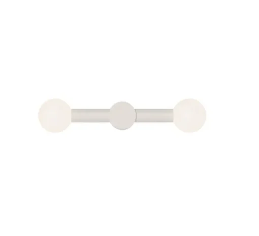 Applique murale, Rigoberta direct duo, blanc, L49cm, H10cm - Robin