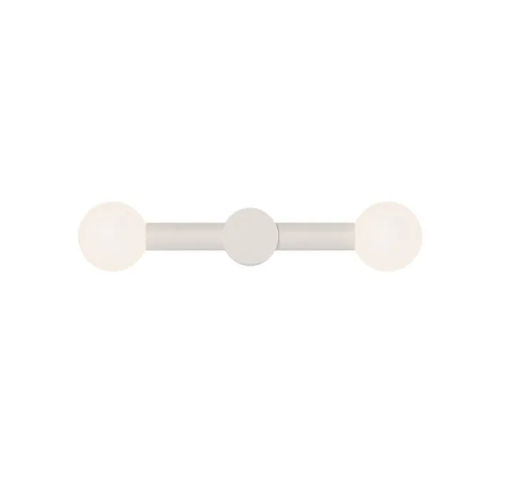 Applique murale, Rigoberta direct duo, blanc, L49cm, H10cm - Robin