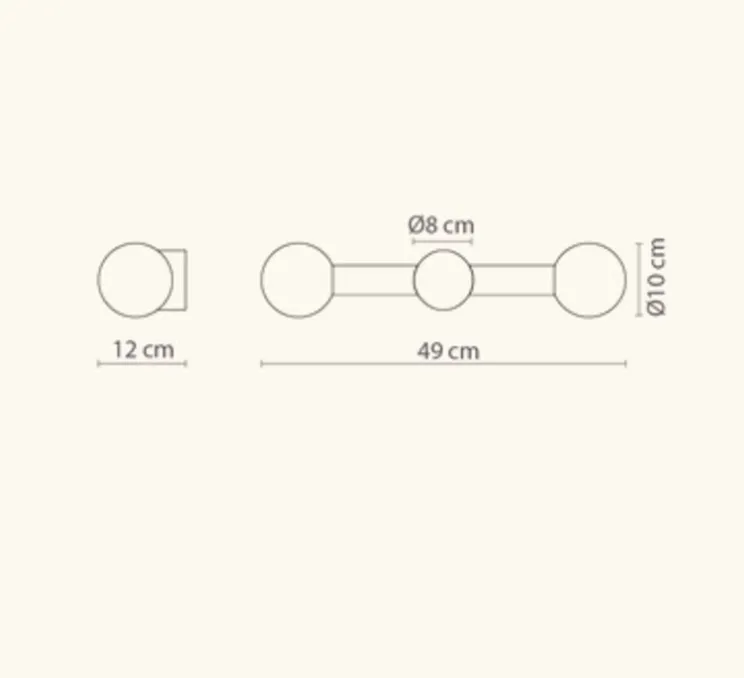 Applique murale, Rigoberta direct duo, blanc, L49cm, H10cm - Robin