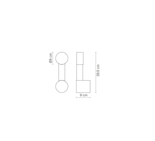 Applique murale, Rigoberta indirect mono, blanc mat, LED, 3000K, 1840 lm, Ø9cm, H26,5cm - Robin