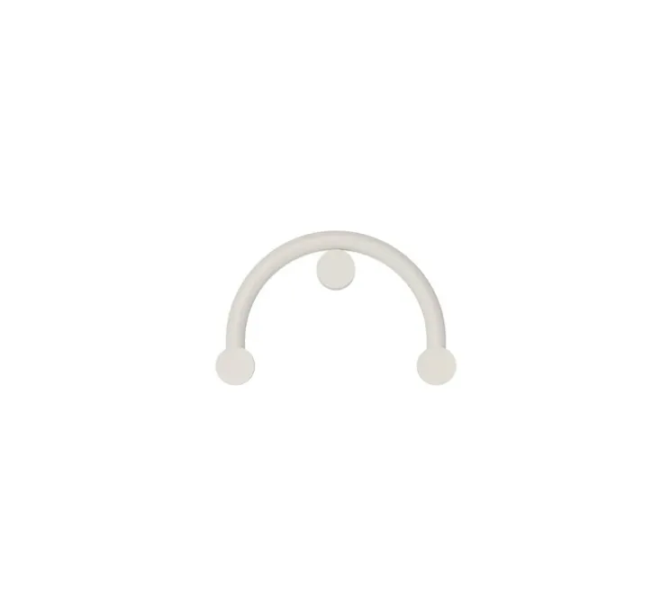 Applique murale, Rigoberta indirect curved, blanc mat, LED, 3000K, 1840 lm, L50cm, H32cm - Robin