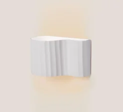 Applique murale, Rippo, blanc pur, L22cm, H12,6cm - Lobo Atelier