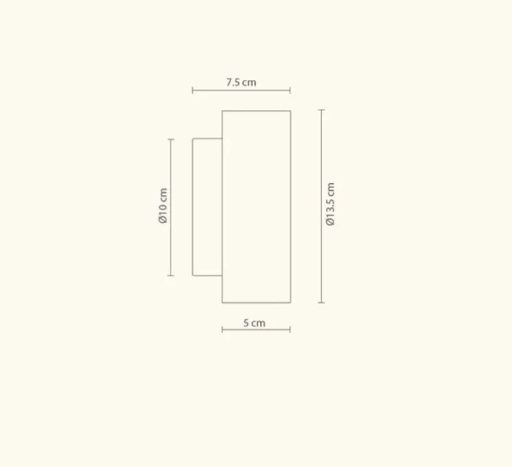 Applique murale, Rock IP44, Albâtre, IP44, LED, 3000K, 350lm, L14cm, H14cm - Robin