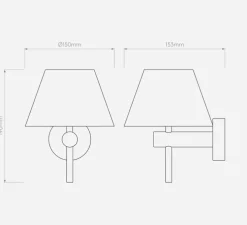 Applique murale, Roma, noir mat, IP44, L15cm, H19cm - ASTRO LIGHTING