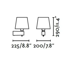 Applique murale, Room, blanc, H29cm - FARO