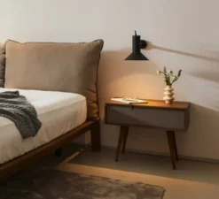 Applique murale, Roomor 1.1, noir (intérieur laiton), L20,5cm, H21,5cm - Wever&Ducré