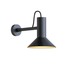 Applique murale, Roomor 1.1, noir (intérieur laiton), L20,5cm, H21,5cm - Wever&Ducré