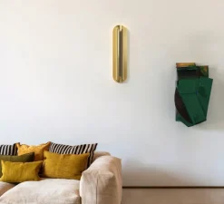 Applique murale, Rosalie L, or, LED, dim, 2700k, 2000 lm, L15cm, H60cm - DCW éditions Paris