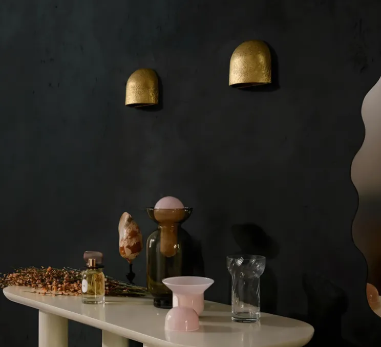 Applique murale, Roucaou, bronze texturé, L11,8cm, H11cm - Margaux Keller Collections