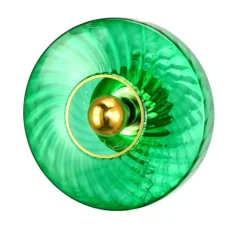 Applique murale, ROXANNE PETITE, vert émeraude, Ø20cm, H12cm - Elements Lighting