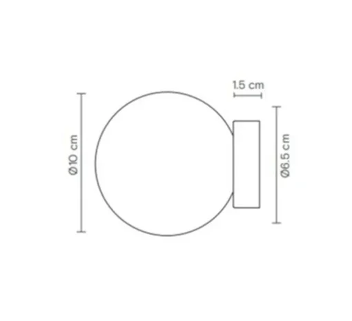 Applique murale, Royal simple, Albâtre, L11,5cm, H10cm - Robin