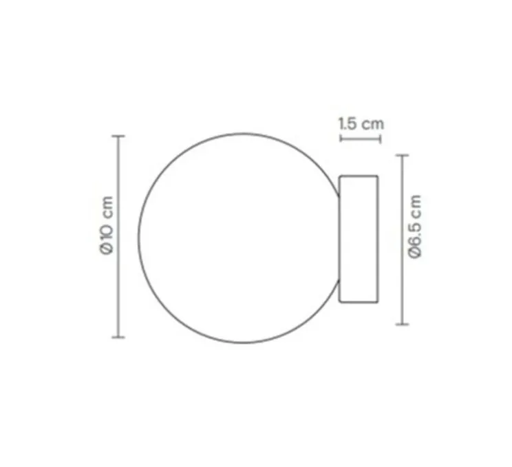 Applique murale, Royal simple, Albâtre, L11,5cm, H10cm - Robin