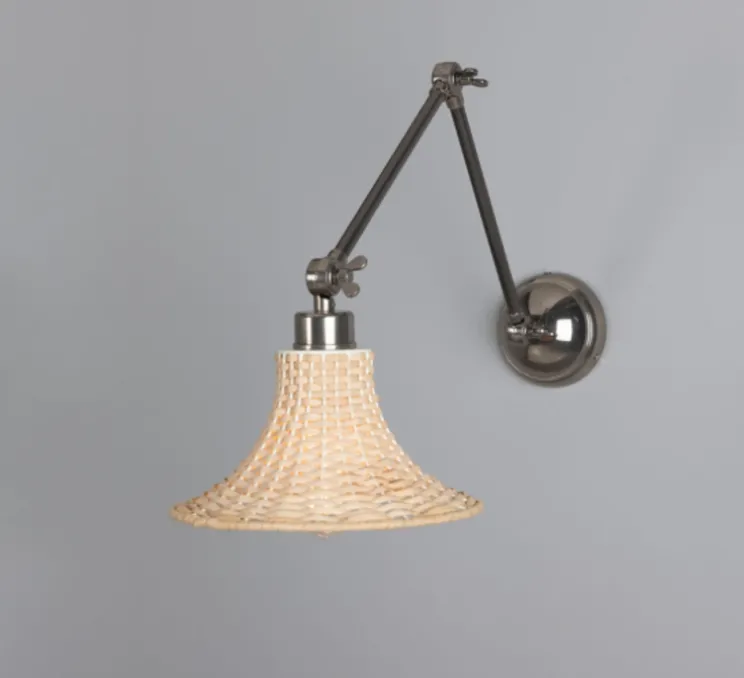 Applique murale, Savannah Small, argent antique, Ø24cm, H65cm - Mullan Lighting