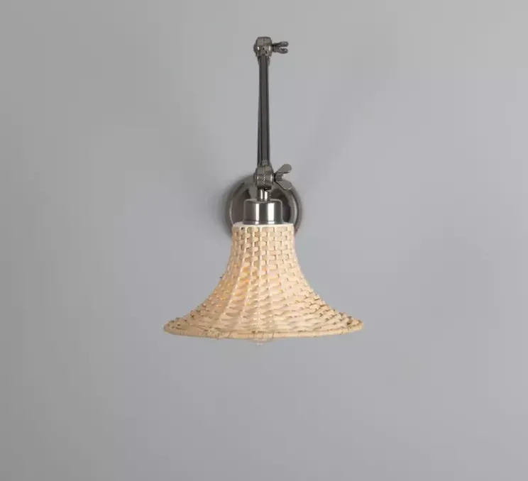 Applique murale, Savannah Small, argent antique, Ø24cm, H65cm - Mullan Lighting