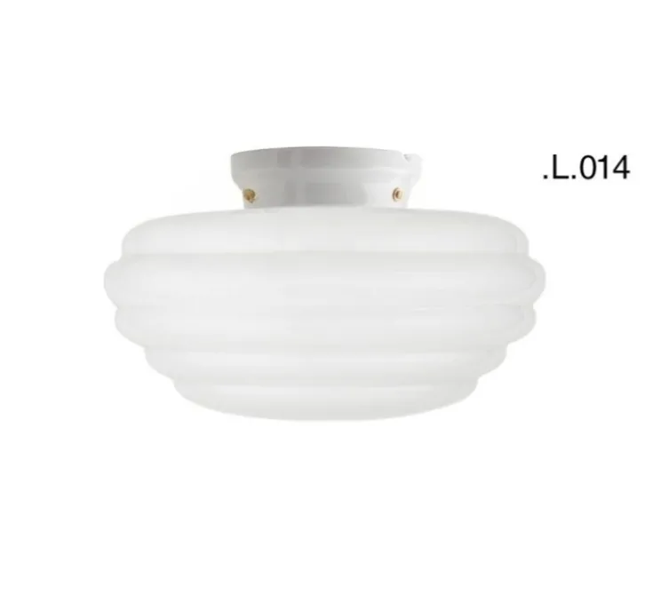 Applique murale, Schoolhouse, glass.L.014, porcelaine, verre, Ø29cm, H15,5cm - Zangra