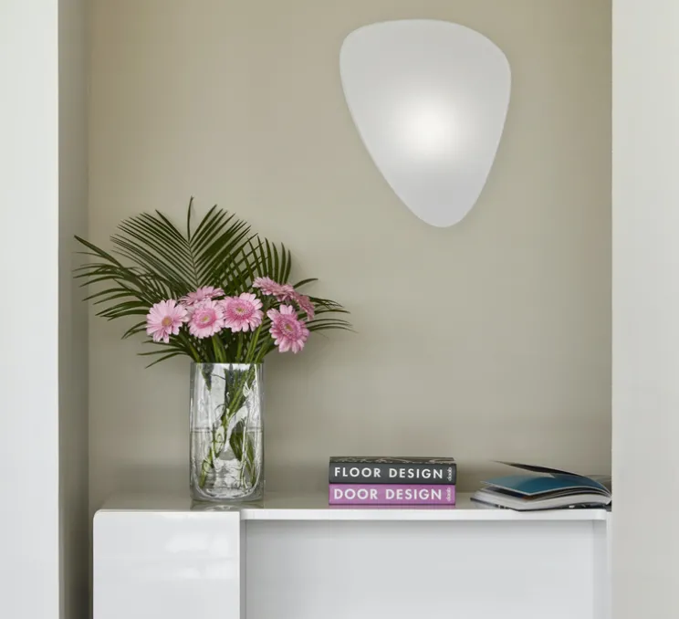 Applique murale, Screen, Blanc, Ø33cm, H42cm - Market Set