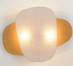 Applique murale, Screen 70's double, gris bouleau, jaune curry, L57cm, H76cm - Market Set