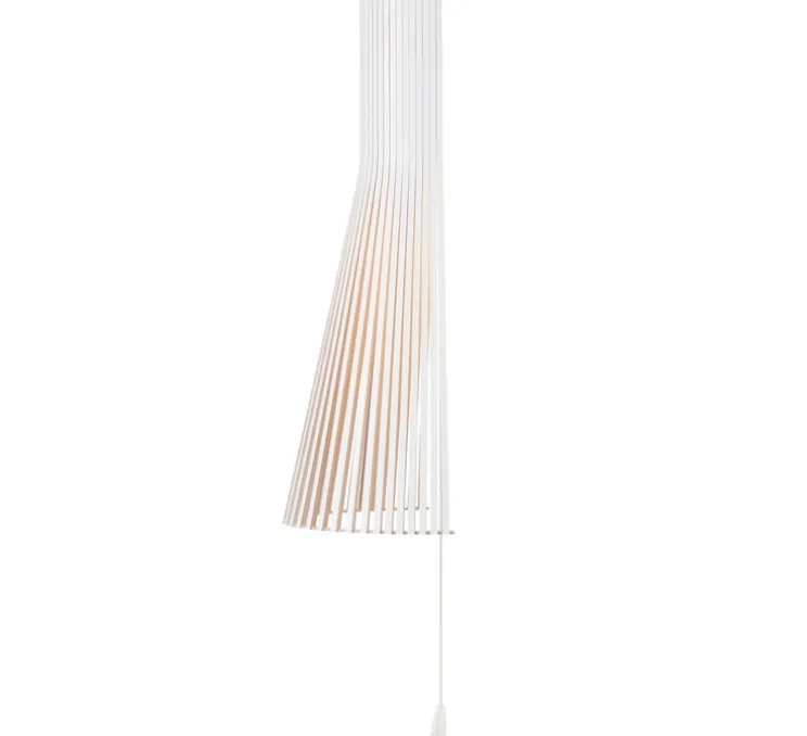 Applique murale, Secto 4230, câble+interrupteur, blanc, 3000K, 370lm, H60cm, L30cm - Secto Design