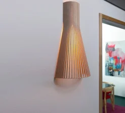 Applique murale, Secto 4230, sans câble, bouleau, L31cm, H60cm - Secto Design