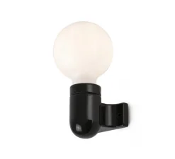 Applique murale, Sera, noir, L4,8cm, H7,5cm - Faro