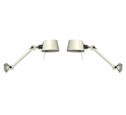 Applique murale, Set x2 Bolt bed sidefit, gris cendre, avec câble, L53,7cm, H9cm - Tonone