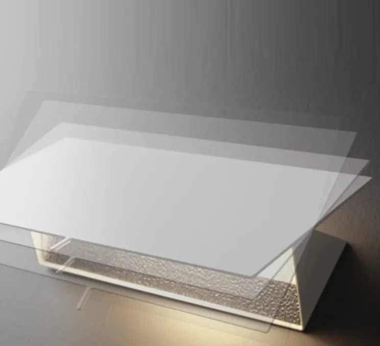 Applique murale, Shadow Piccola, blanc, LED, 2700K, 1600lm, L33cm, H17cm - Quadrifoglio Lighting