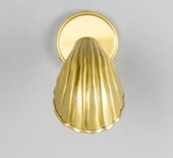 Applique murale, Shell, or satiné, Ø12cm, H26.5cm - Mullan Lighting