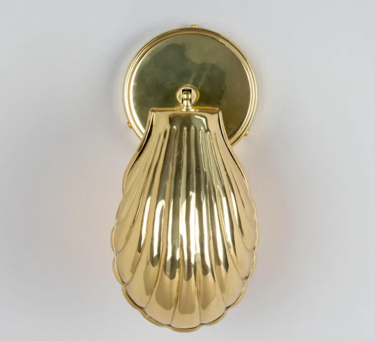 Applique murale, Shell, or, Ø12cm, H26.5cm - Mullan Lighting