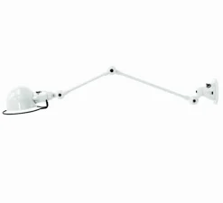 Applique murale, Signal 2 bras, SI371, blanc, mat, Ø10cm, H47cm - Jieldé