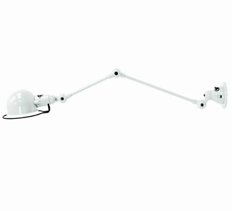 Applique murale, Signal 2 bras, SI371, blanc, mat, Ø10cm, H47cm - Jieldé