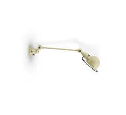 Applique murale, Signal 1 bras, SI701, blanc ivoire, interrupteur L32cm, H15cm - Jieldé