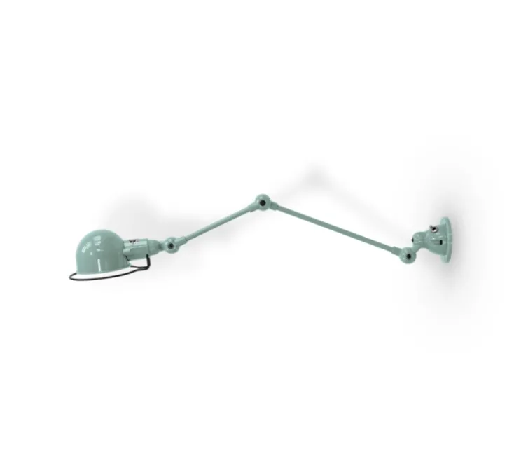 Applique murale, Signal 2 bras, SI371, Vert Vespa, Ø10cm, H47cm - Jieldé