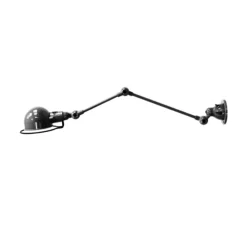 Applique murale, signal 2 bras, SI371, chrome, Ø10cm, H47cm - Jieldé