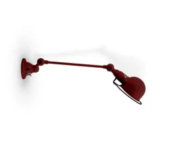 Applique murale, Signal 1 bras, SI301, bourgogne, mat, L40cm, H15cm - Jieldé