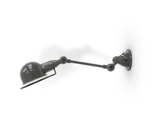 Applique murale, Signal 1 bras, SI701, gris souris, L32cm, H15cm - Jieldé