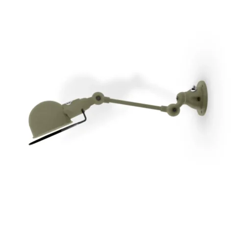 Applique murale, Signal 2 bras, SI701, gris, vert mat, Ø10cm, H47cm- Jieldé