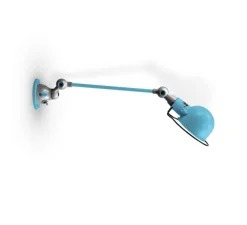 Applique murale, Signal SI301, bleu pastel poli , L40cm, H15cm - Jieldé