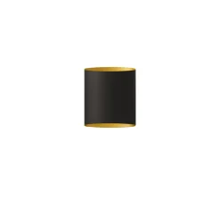 Applique murale, Sinne, Laiton,noir,avec câble, Ø13,5cm, H17cm - Belid
