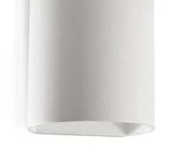 Applique murale, Sole 1L, lisse, blanc, L8cm, H10cm - Faro