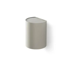 Applique murale, Sole 1L, lisse, gris, L8cm, H10cm - Faro