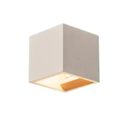 Applique murale, Solid Cube, gris clair, L11,5cm, H11,5cm - SLV