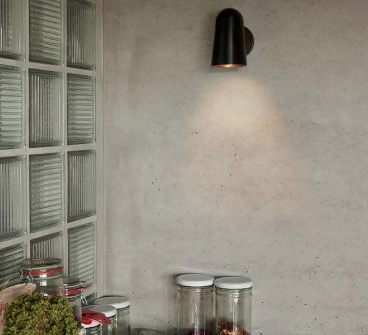 Applique murale, Solid SC105, bronze, IP44, L9,5cm, H15cm - Andtradition