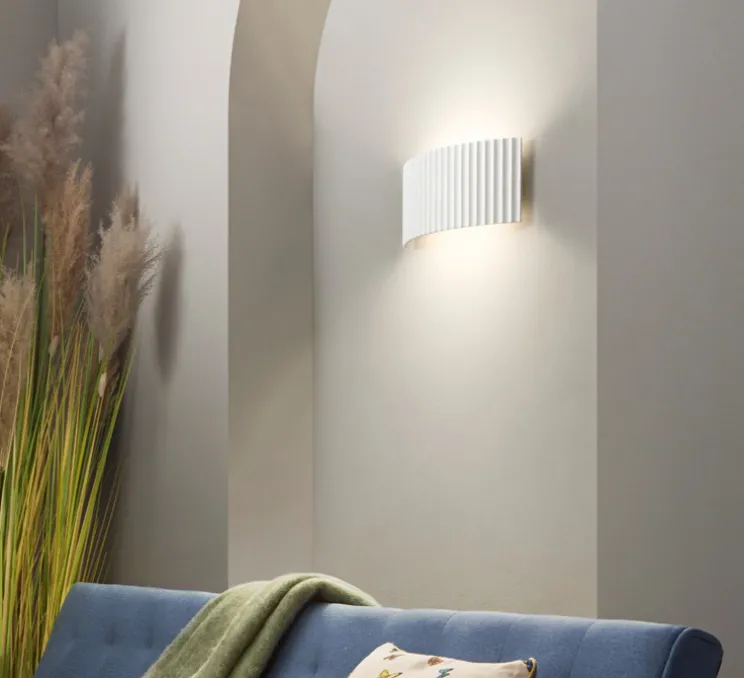 Applique murale, Sonia horizontale, blanc, L34cm, H15cm - Nedgis