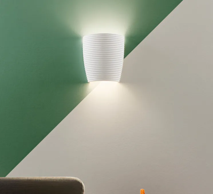 Applique murale, Sonia verticale, blanc, L23cm, H25,5cm - Nedgis