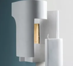 Applique murale, Soul Story angle 1, blanc et or, LED, dim, 2700K, 250 lm, L21,6cm, H31,1cm - DCW éditions Paris