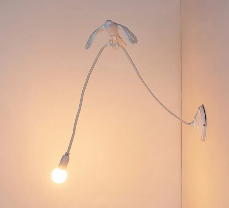 Applique murale, Sparrow Wall Taking off, blanc, L10cm, H10cm - Seletti