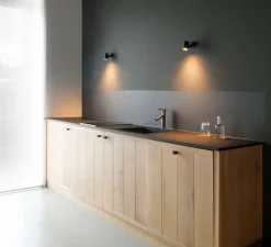 Applique murale, Sqube On Base ceiling surface 2.0 LED, noir, LED, 2700K, 711lm, Ø6,5cm, H13,3cm - Wever&Ducré