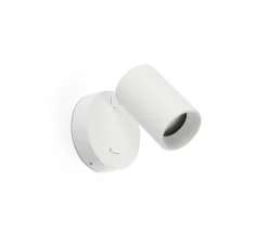 Applique murale, Stan, blanc mat, Ø6cm, H10,5cm - Faro