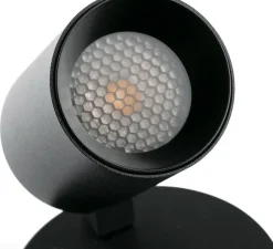 Applique murale, Stan, noir mat, Ø6cm, H10,5cm - Faro