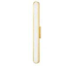 Applique murale, Starkey M, laiton, LED, dim, 2700K, 800 lm, L7cm, H57,8cm - Hudson Valley Lighting